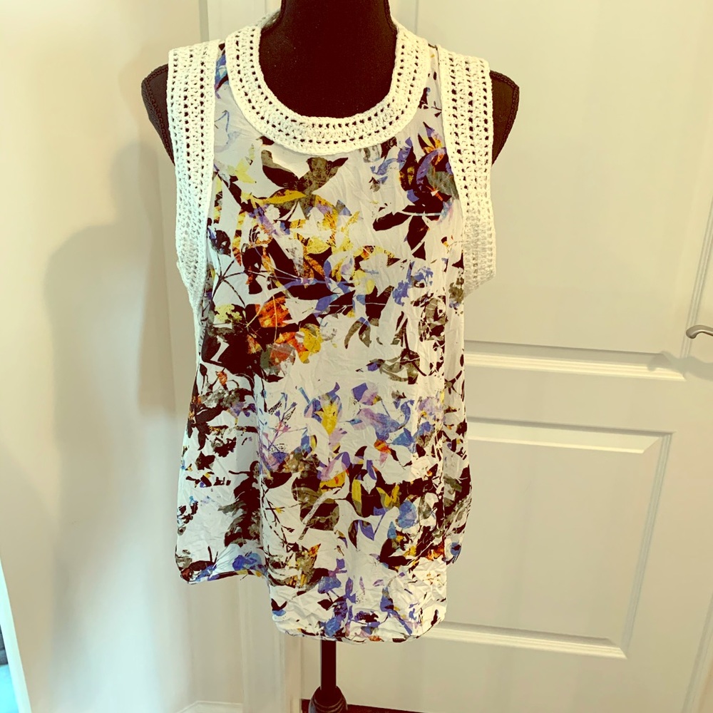 Elizabeth and James floral silk shirt